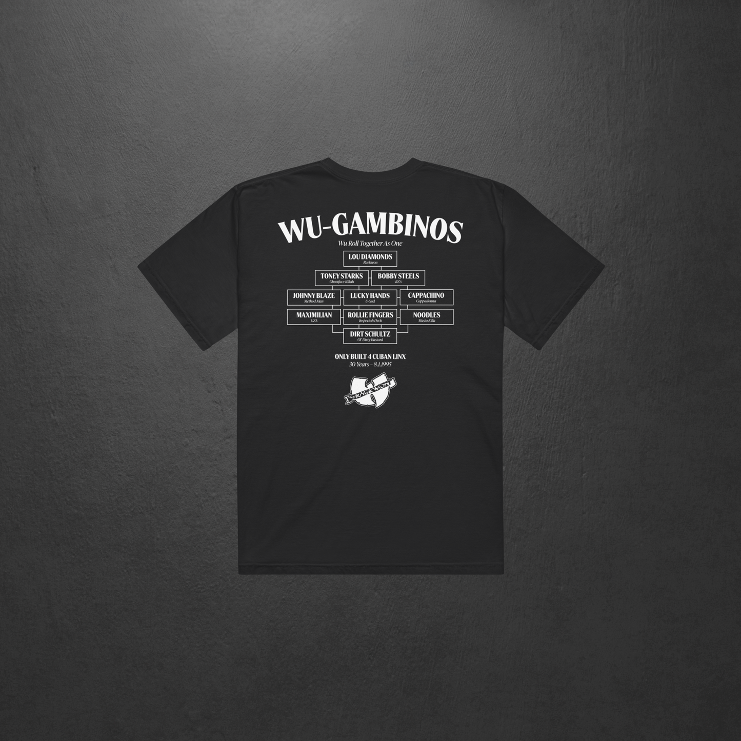Wu-Gambinos Shaolin NY Black T-Shirt