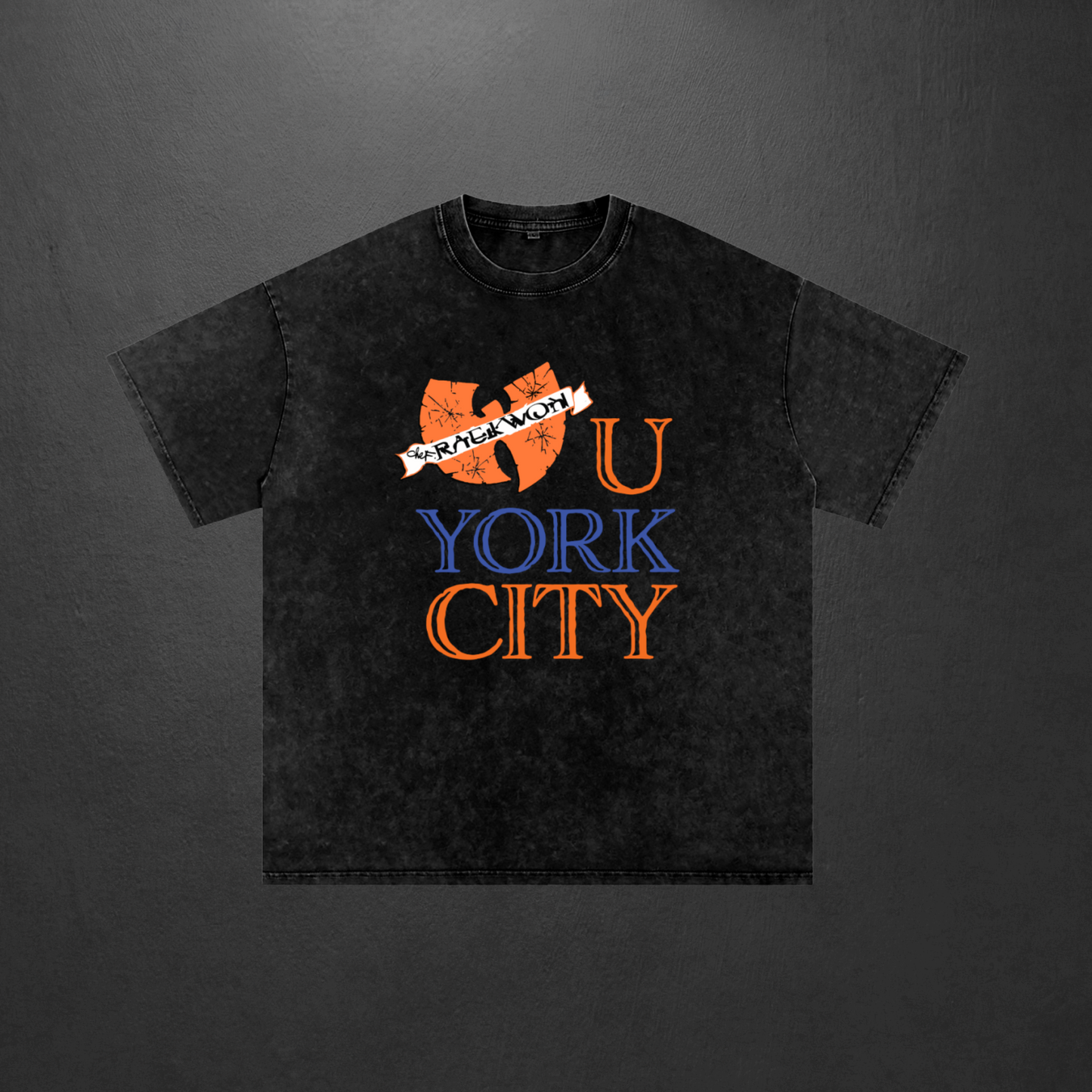 WU-YORK CITY Black T-Shirt