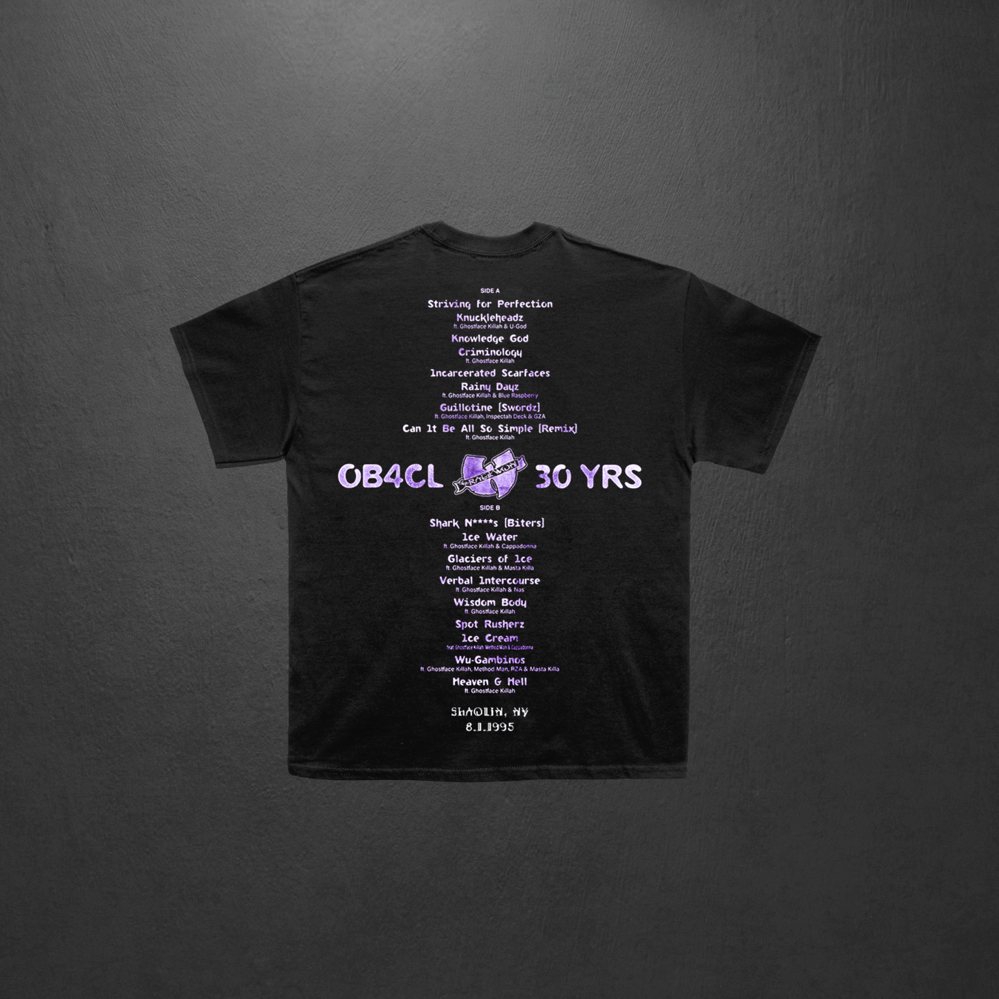 OB4CL 30th Anniversary Photo & Tracklist T-Shirt