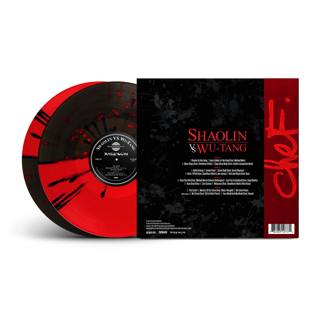 Shaolin vs. Wu-Tang [15th Anniversary] (2xLP – Blood Oath Variant w/ OBI Strip) – Indie Retail Variant