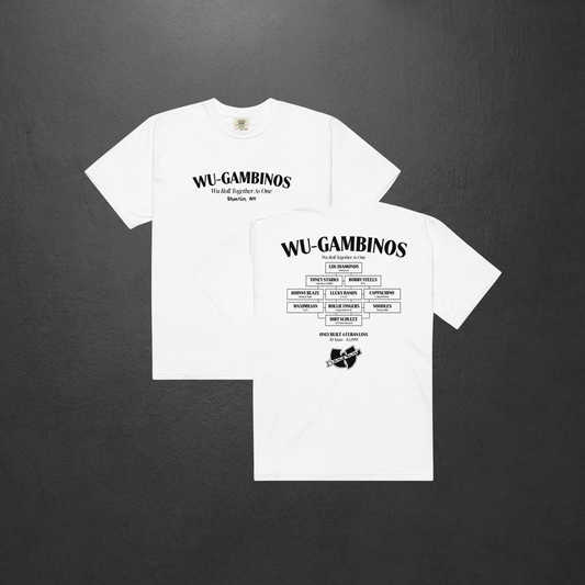 Wu-Gambinos Shaolin NY White T-Shirt