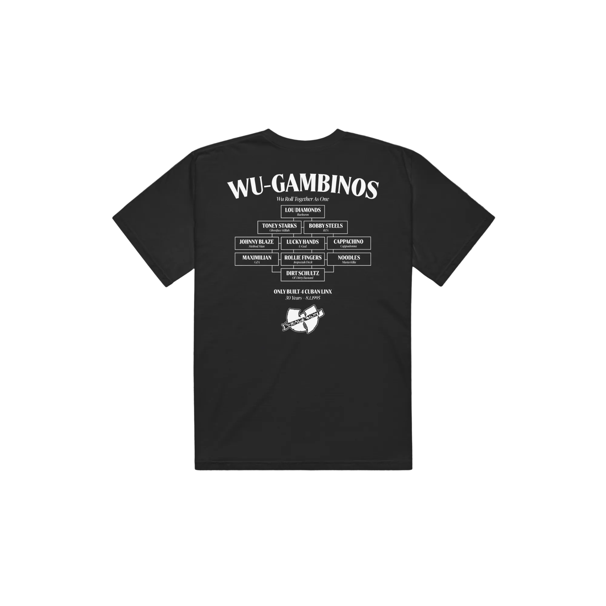 Wu-Gambinos Shaolin NY Black T-Shirt