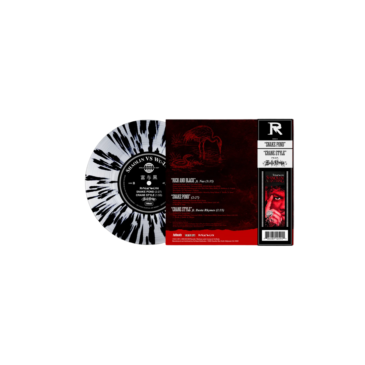 'Rich & Black' ft. Nas b/w Crane Style ft. Busta Rhymes 7" Vinyl (Hidden Darts Variant)