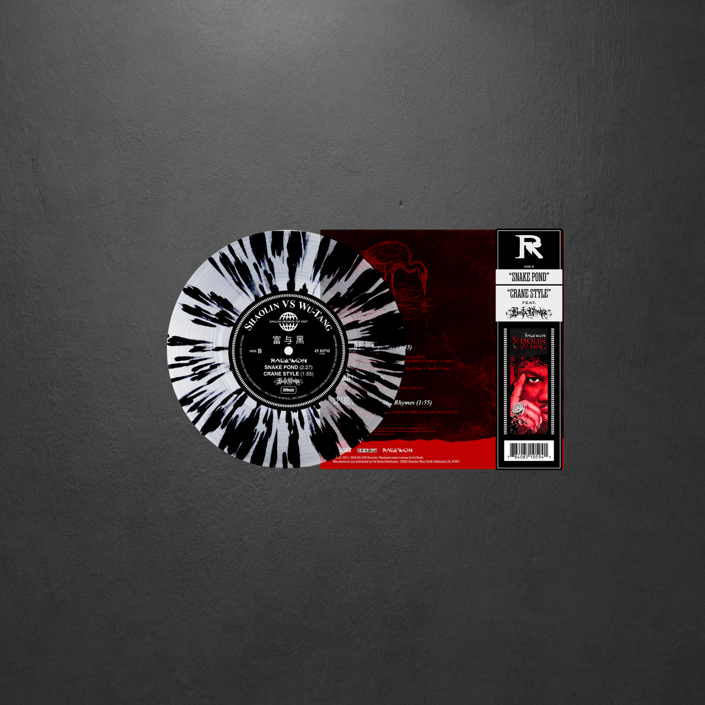 'Rich & Black' ft. Nas b/w Crane Style ft. Busta Rhymes 7" Vinyl (Hidden Darts Variant)