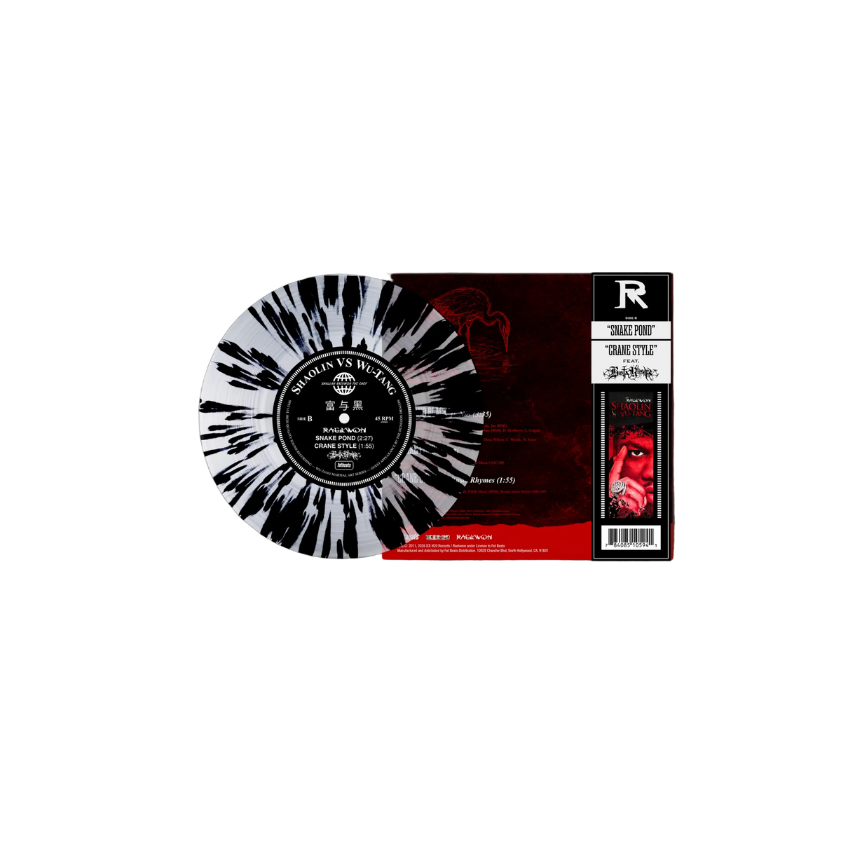 'Rich & Black' ft. Nas b/w Crane Style ft. Busta Rhymes 7" Vinyl (Hidden Darts Variant)