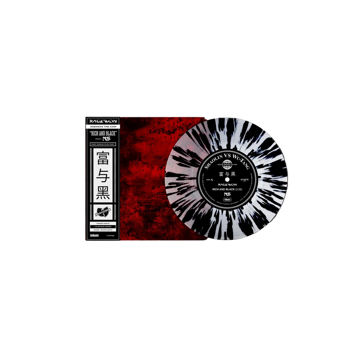 'Rich & Black' ft. Nas b/w Crane Style ft. Busta Rhymes 7" Vinyl (Hidden Darts Variant)