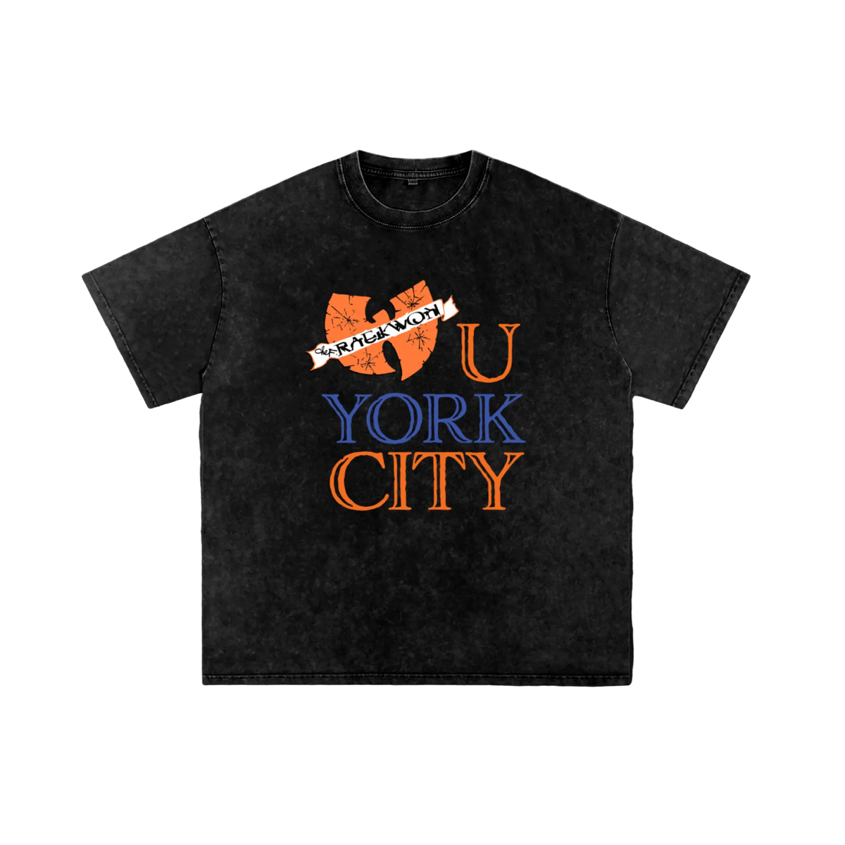 WU-YORK CITY Black T-Shirt