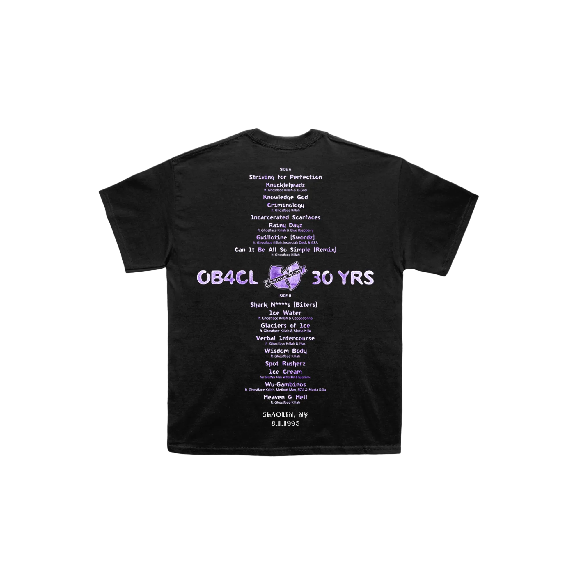 OB4CL 30th Anniversary Photo & Tracklist T-Shirt