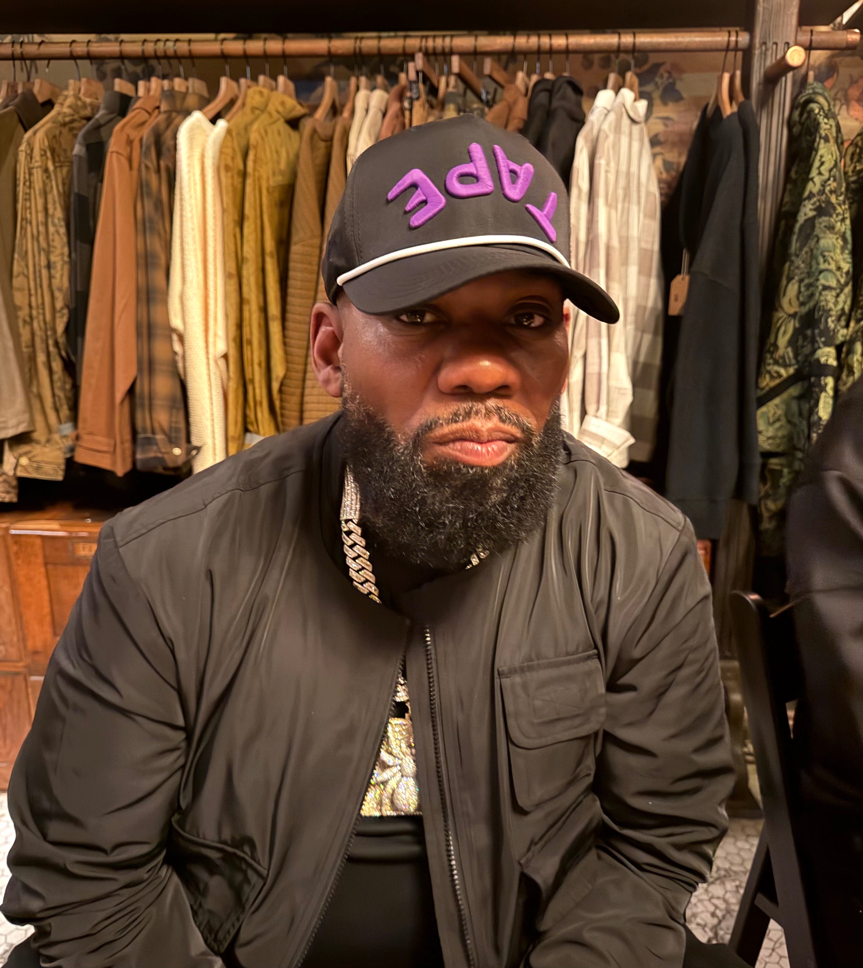 Purple Tape Flipped Rope Hat