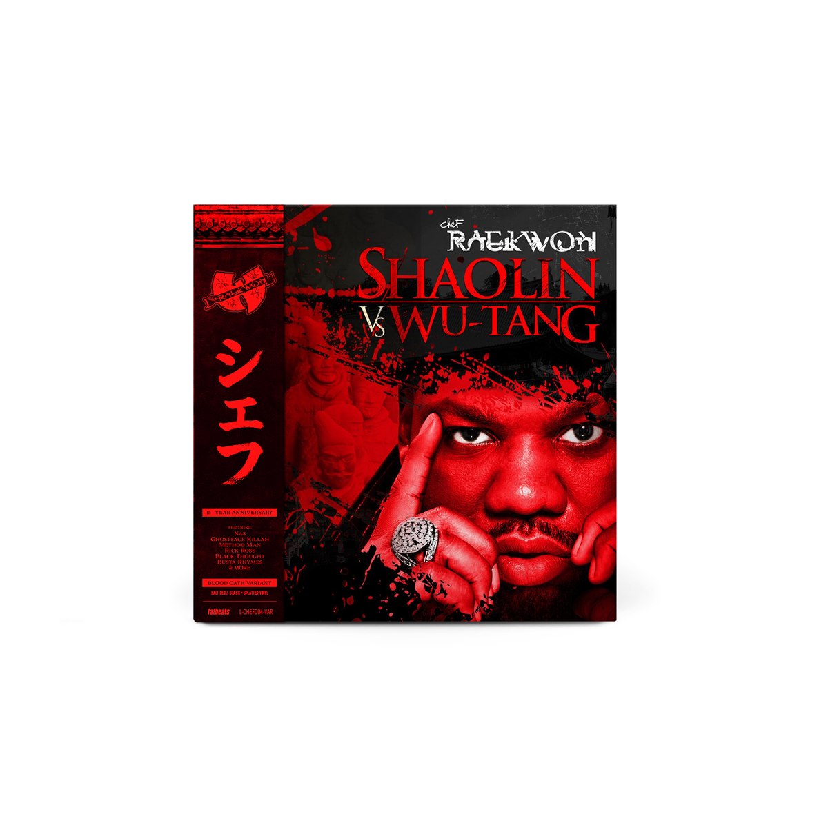 Shaolin vs. Wu-Tang [15th Anniversary] (2xLP – Blood Oath Variant w/ OBI Strip) – Indie Retail Variant