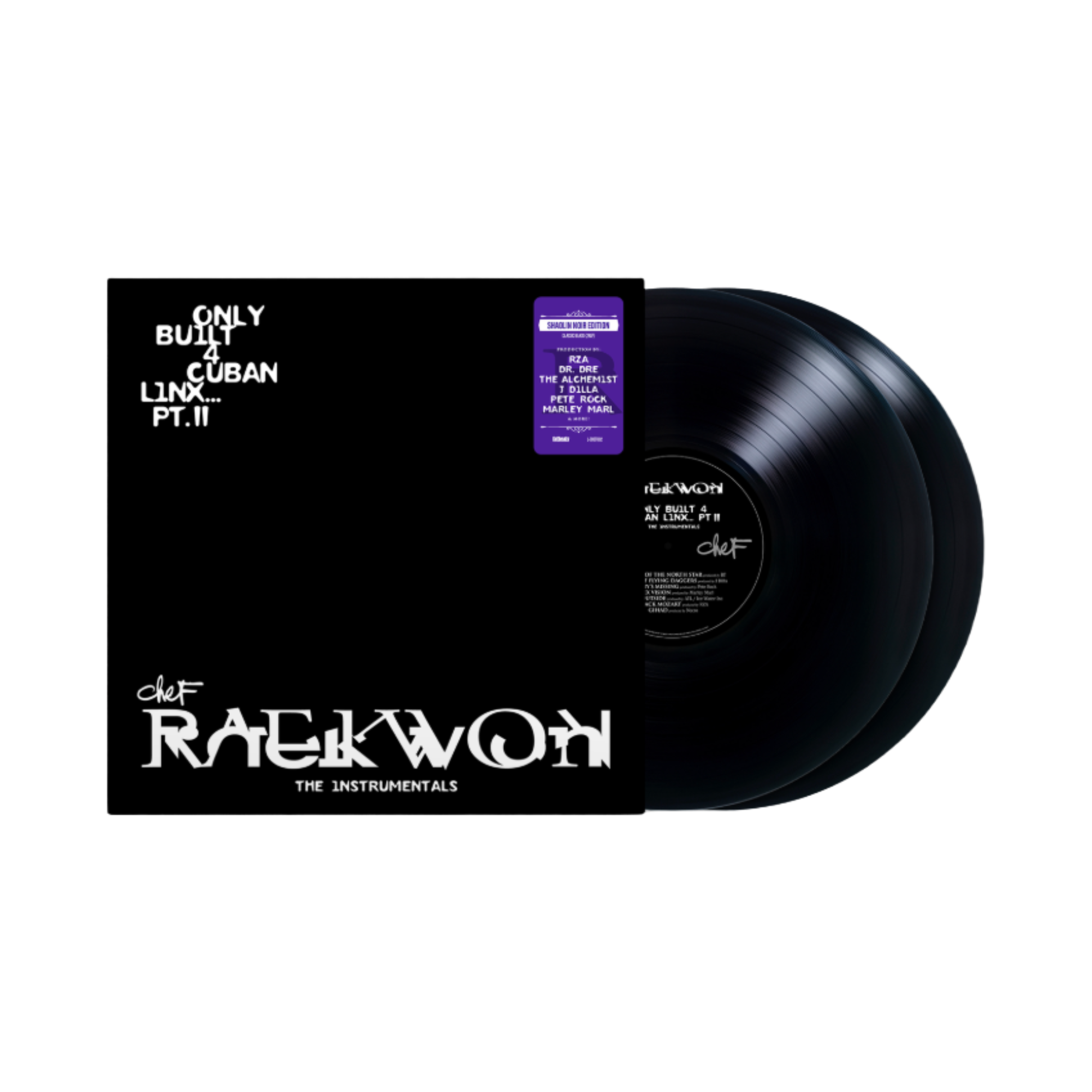 Only Built 4 Cuban Linx… Pt II - THE INSTRUMENTALS - (Shaolin Noir Edition 2LP Black Vinyl)