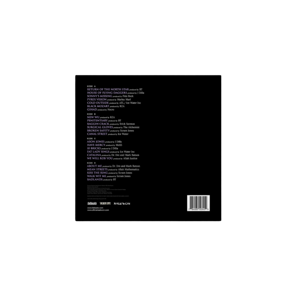 Only Built 4 Cuban Linx… Pt II - THE INSTRUMENTALS - (Shaolin Noir Edition 2LP Black Vinyl)